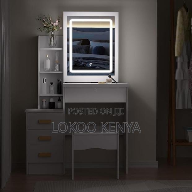 Dresser ; Makeup Dressing Table With Mirror - thumbnail 4