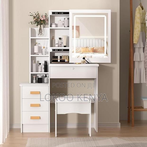 Dresser ; Makeup Dressing Table With Mirror - thumbnail 5