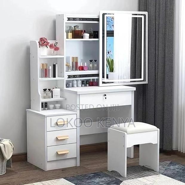 Dresser ; Makeup Dressing Table With Mirror - thumbnail 7