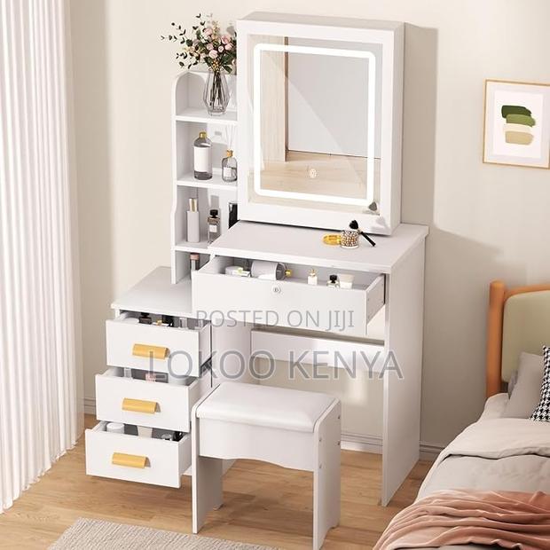 Dresser ; Makeup Dressing Table With Mirror - thumbnail 9