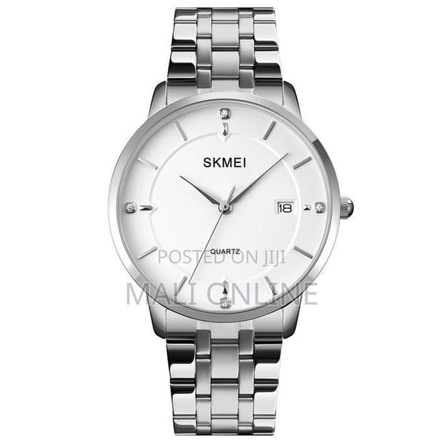 Skmei 1801 Men’S Official Metallic Watch Stainless Steel Strap Quartz