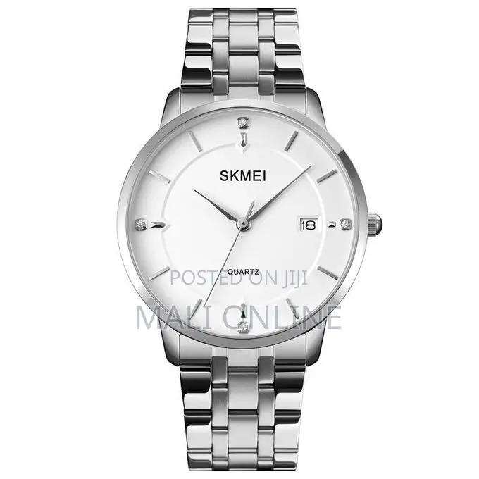 Skmei 1801 Men’S Official Metallic Watch Stainless Steel Strap Quartz