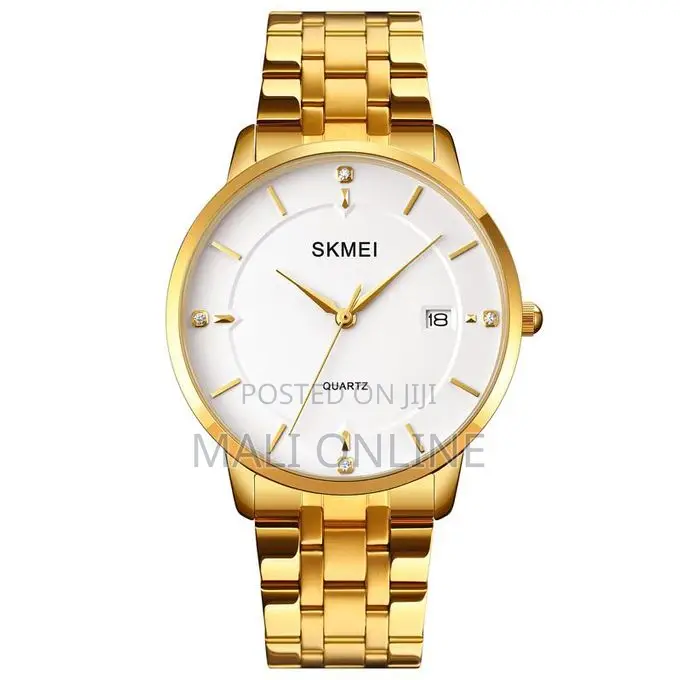 Skmei 1801 Men’S Official Metallic Watch Stainless Steel Strap Quartz