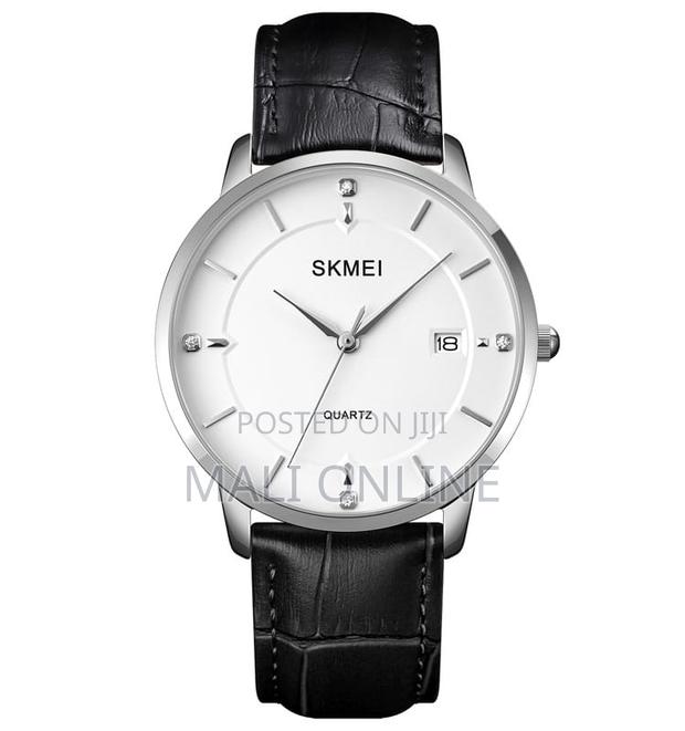 Skmei Gents Watch 1801 Mens Leather Strap Wristwatch With Date Display