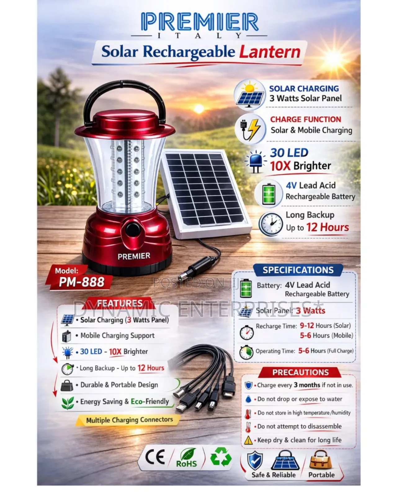 Solar Rechargeable Lantern