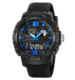 Skmei 2163 Sports Watch Dual Time Solar Powered Led Backlight