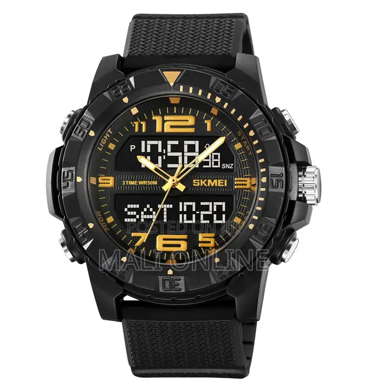 Skmei 2162 Sports Watch Dual Time Solar Powered Led Backlight