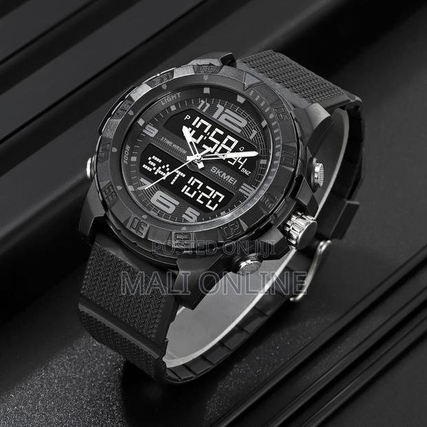 Skmei 2162 Sports Watch Dual Time Solar Powered Led Backlight - thumbnail 2