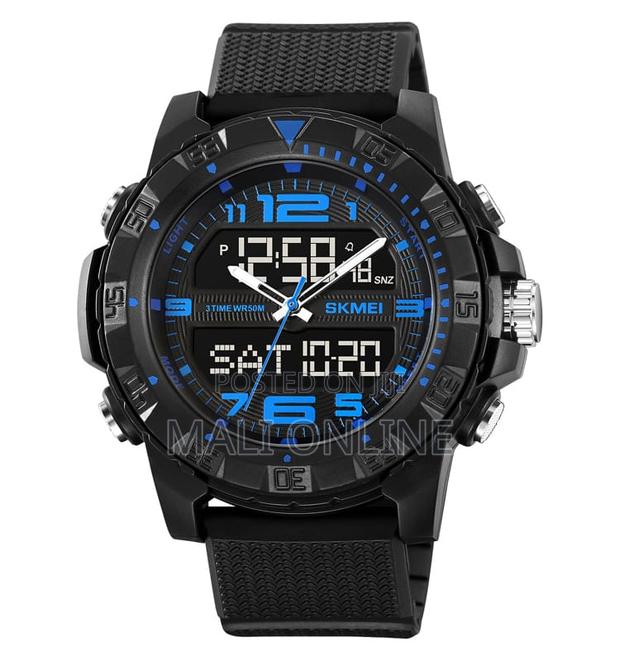 Skmei 2162 Sports Watch Dual Time Solar Powered Led Backlight - thumbnail 3