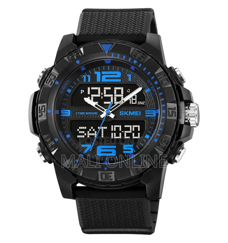 Skmei 2162 Sports Watch Dual Time Solar Powered Led Backlight