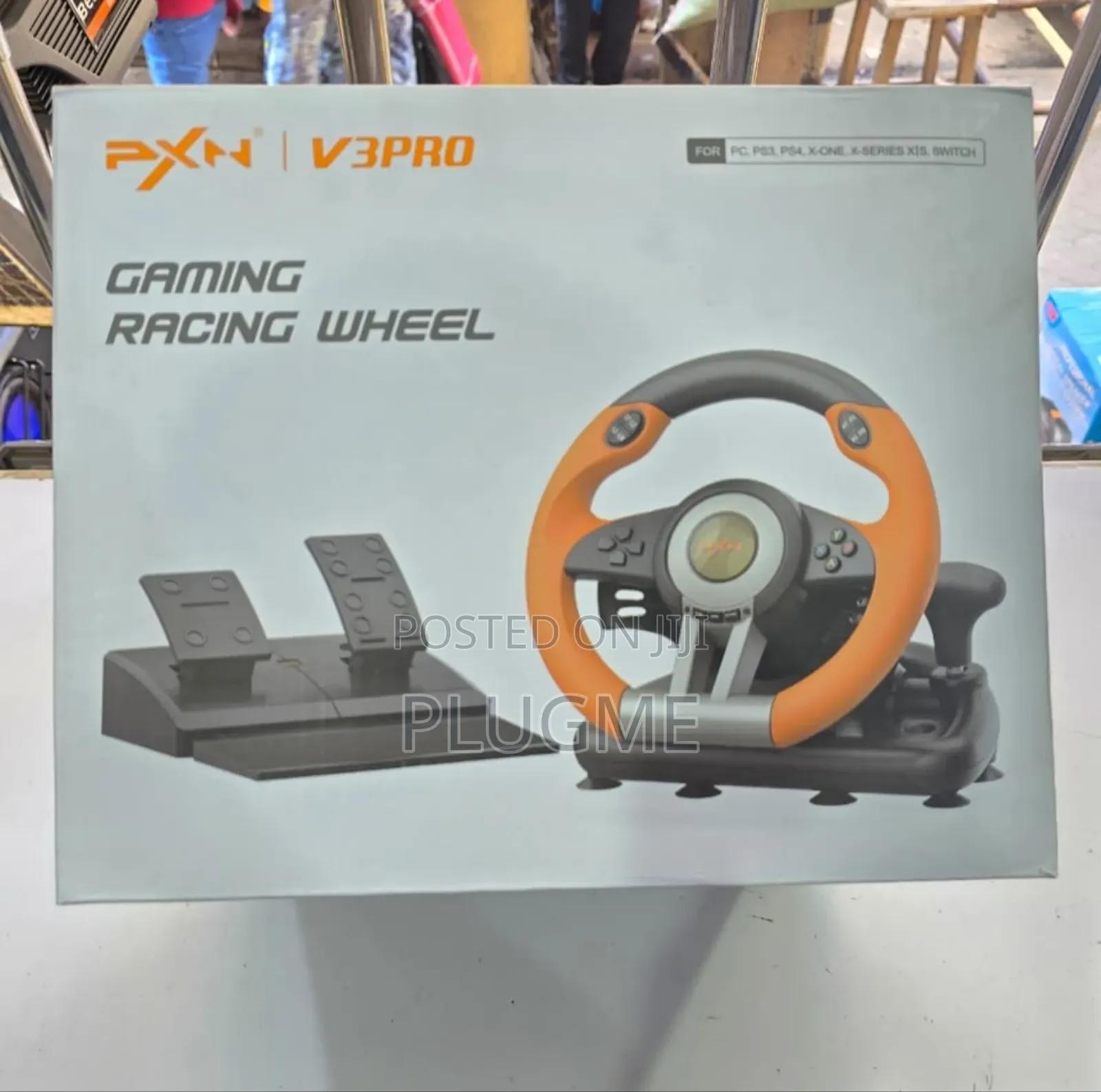 PXN V3pro Gaming Racing Wheel (Compatible With Pc,Ps4,X-One,X-Series )