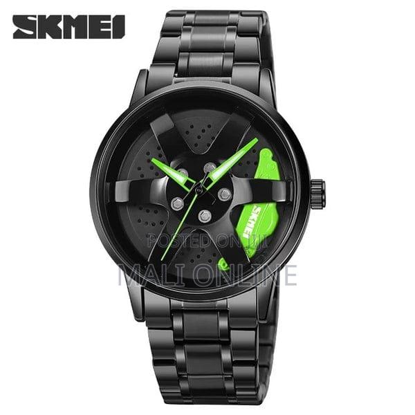 Skmei 1787 Rolling Car Wheel Watch Quartz Stainless Steel Waterproof