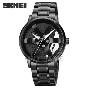 Skmei 1787 Rolling Car Wheel Watch Quartz Stainless Steel Waterproof