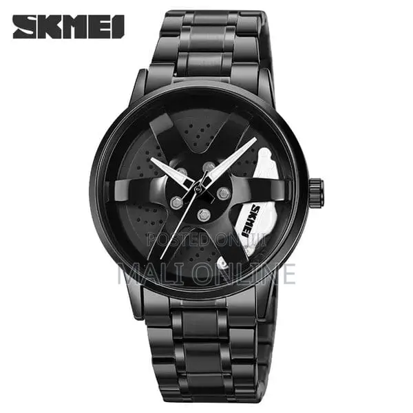 Skmei 1787 Rolling Car Wheel Watch Quartz Stainless Steel Waterproof