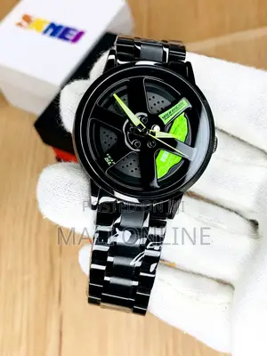 Skmei 1787 Rolling Car Wheel Watch Quartz Stainless Steel Waterproof