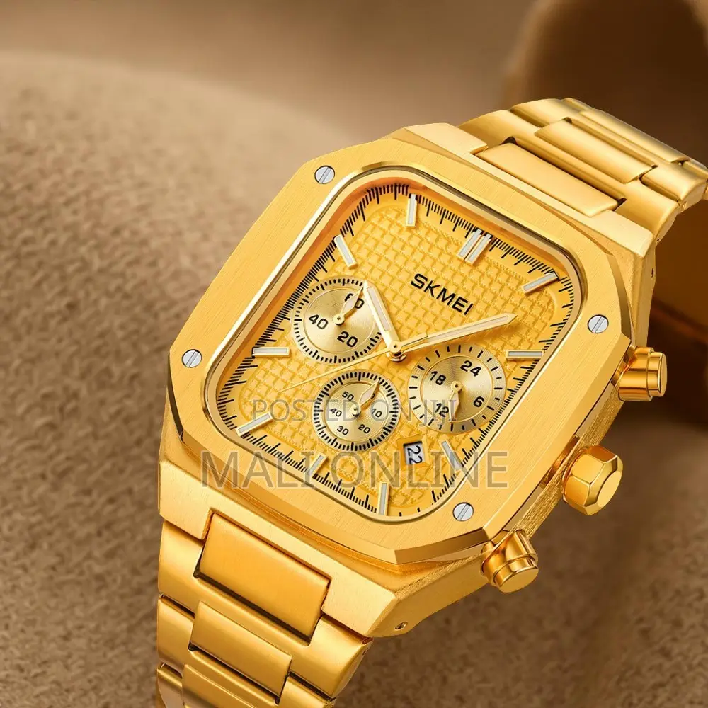 Skmei 2201 Chronograph Gents Watch Quartz Analog Stainless Steel