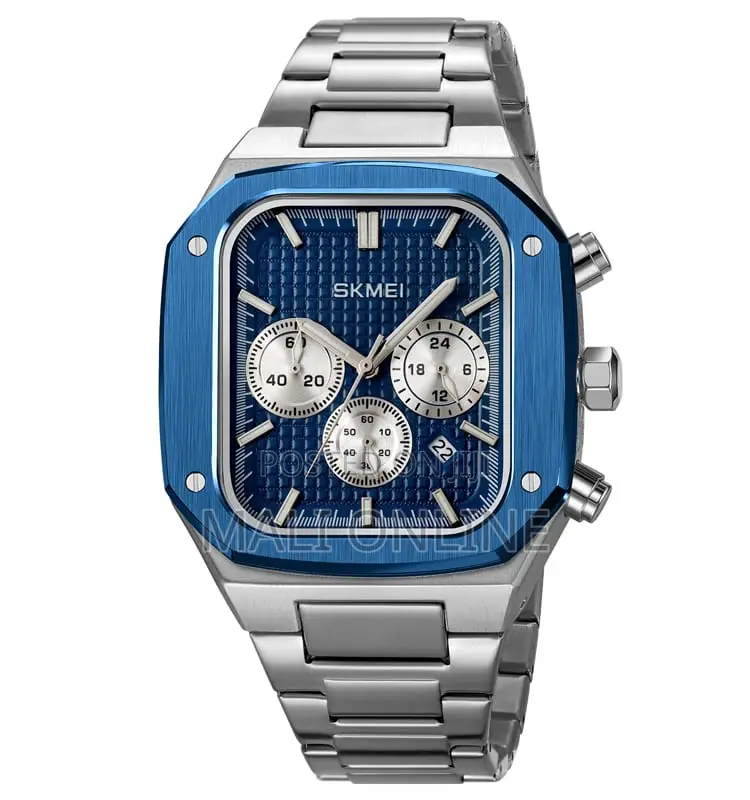 Skmei 2201 Chronograph Gents Watch Quartz Analog Stainless Steel