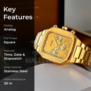 Skmei 2201 Chronograph Gents Watch Quartz Analog Stainless Steel