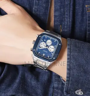 Skmei 2201 Chronograph Gents Watch Quartz Analog Stainless Steel