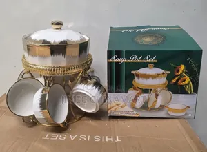 Ceramic 7pcs Soup Set With Stand