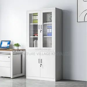 Office Cabinet; 2-door Lockable Filing Office Cabinet