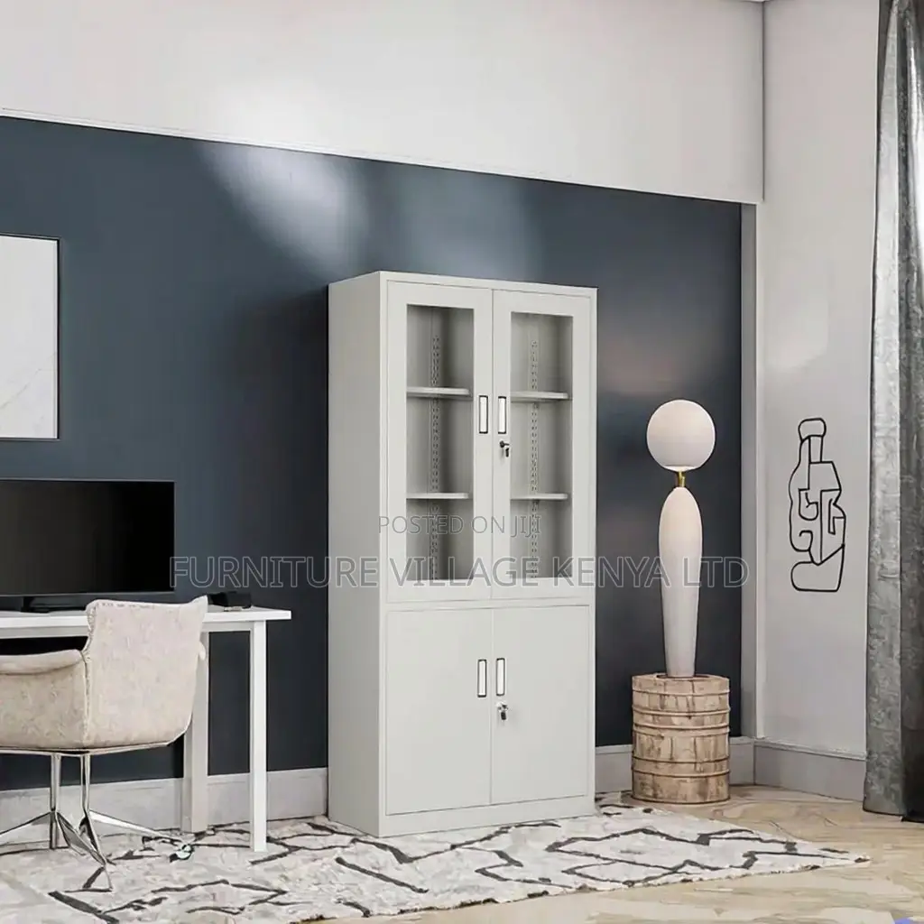 Office Cabinet; 2-door Lockable Filing Office Cabinet