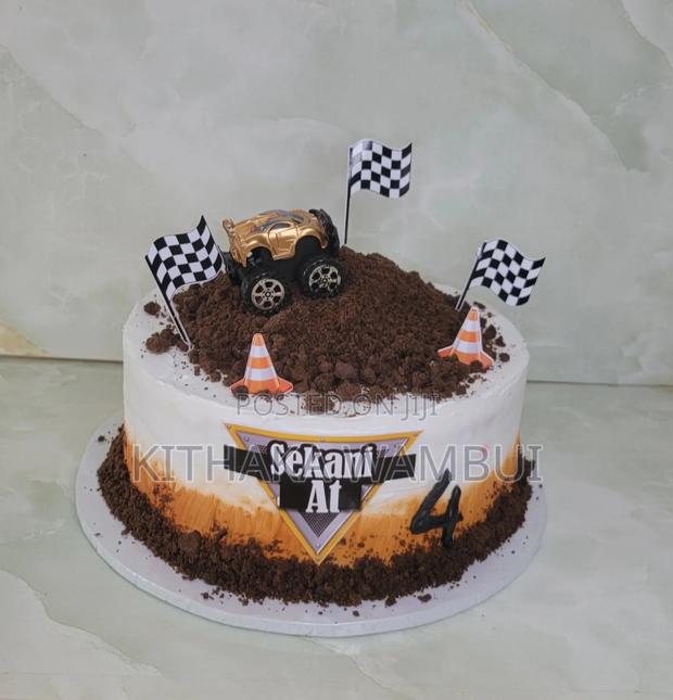 Monster Truck Cake-Bubblegum Funfetti Flavoured