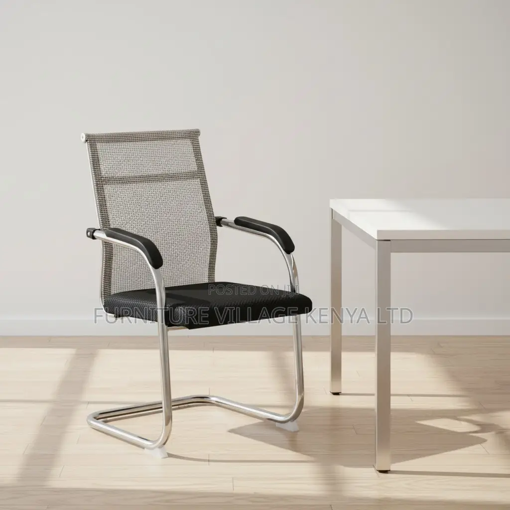 Office Chair; Mesh-back Visitor Office Chair