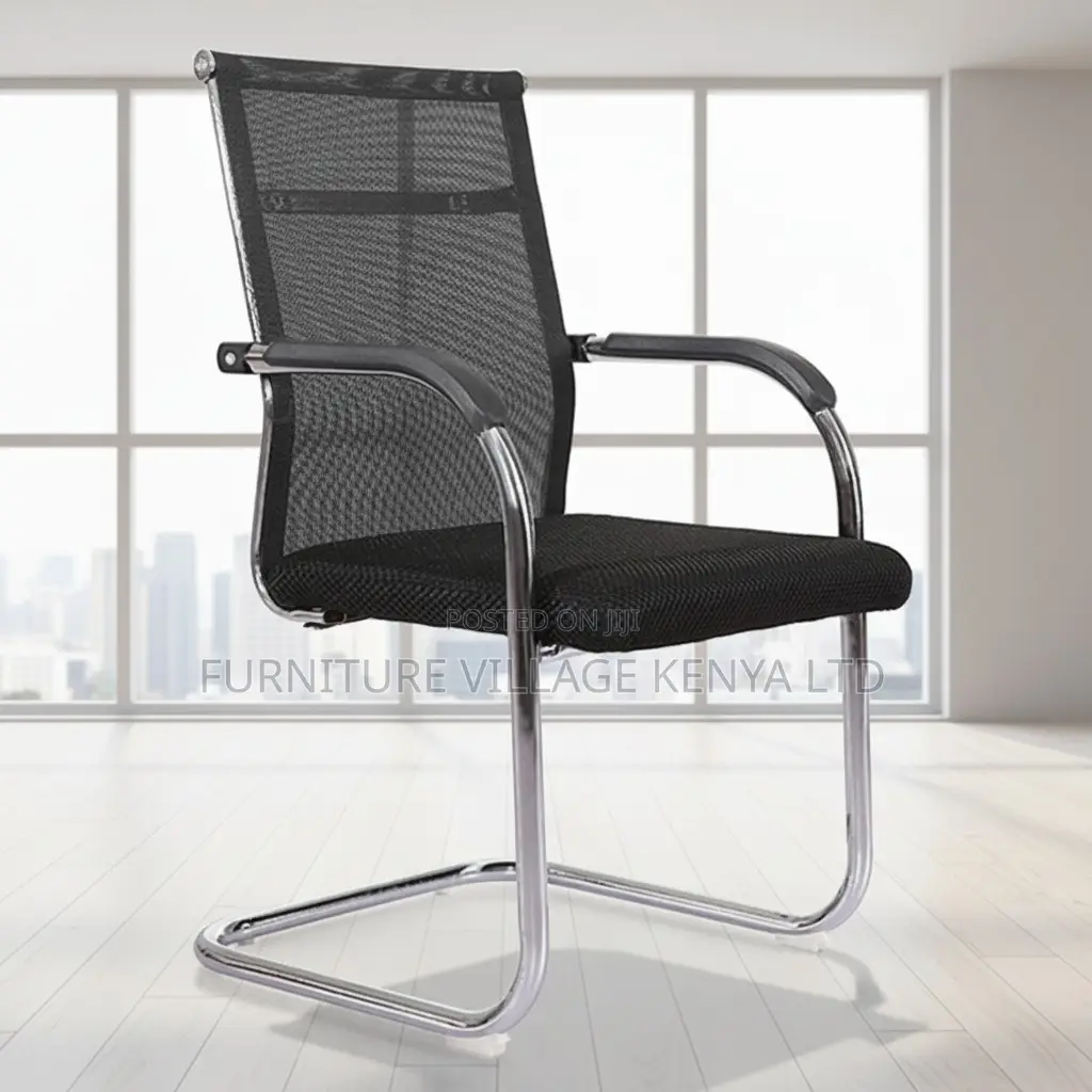 Office Chair; Mesh-back Visitor Office Chair