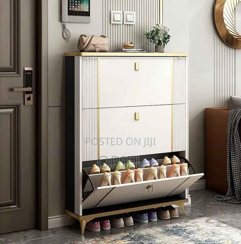Shoes Cabinet; Tall Vertical Shoe Organizer Cabinet
