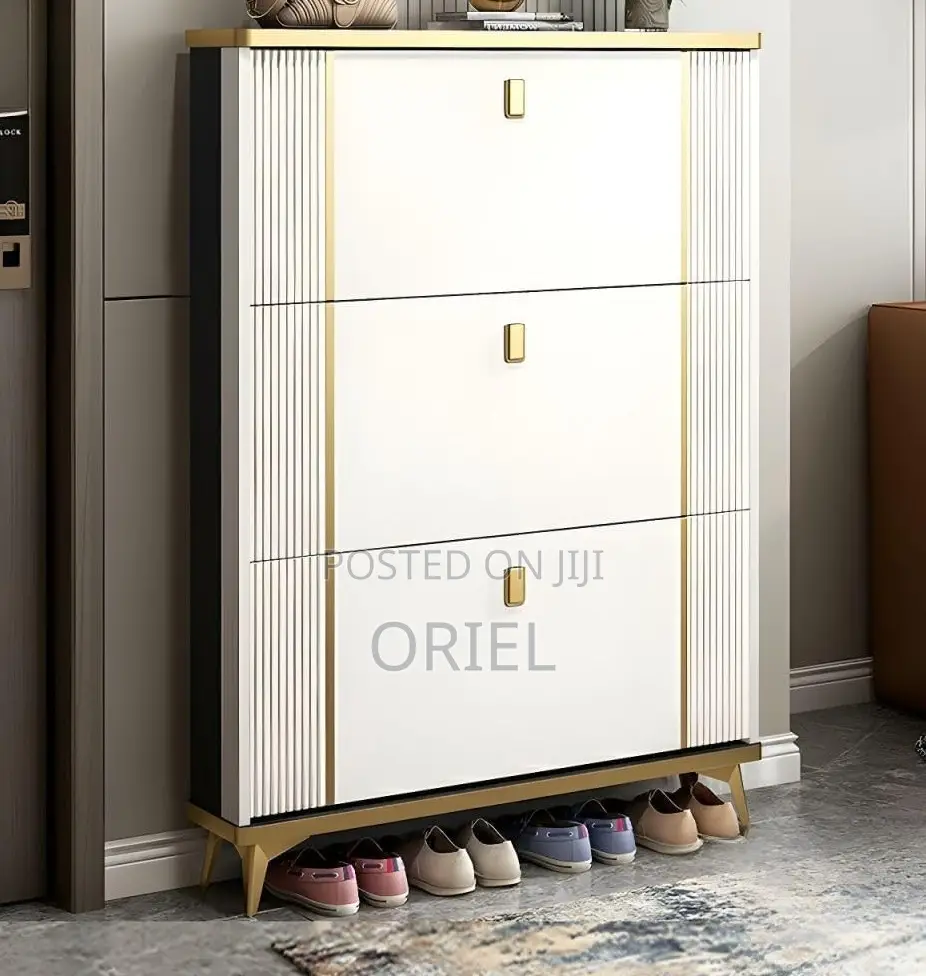 Shoes Cabinet; Tall Vertical Shoe Organizer Cabinet