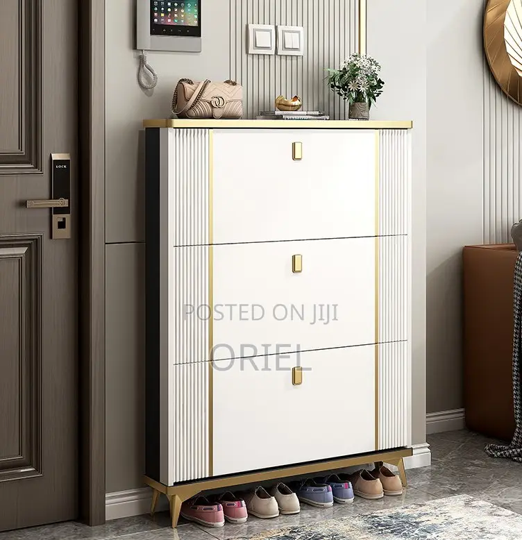 Shoes Cabinet; Tall Vertical Shoe Organizer Cabinet
