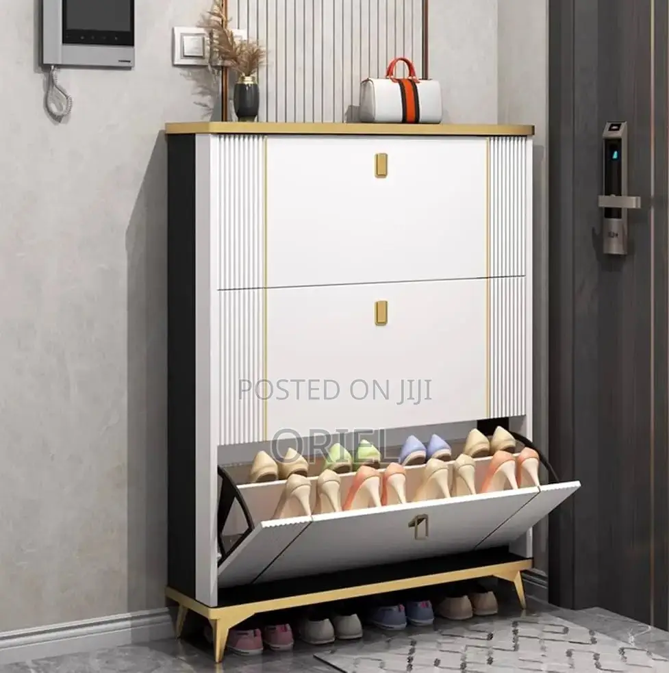 Shoes Cabinet; Tall Vertical Shoe Organizer Cabinet