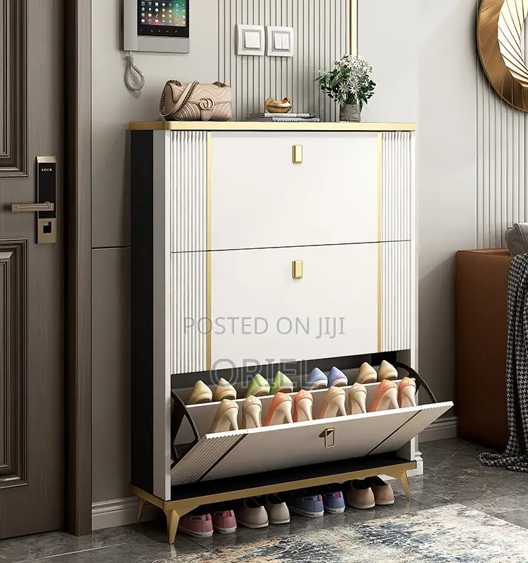 Shoes Cabinet; Tall Vertical Shoe Organizer Cabinet
