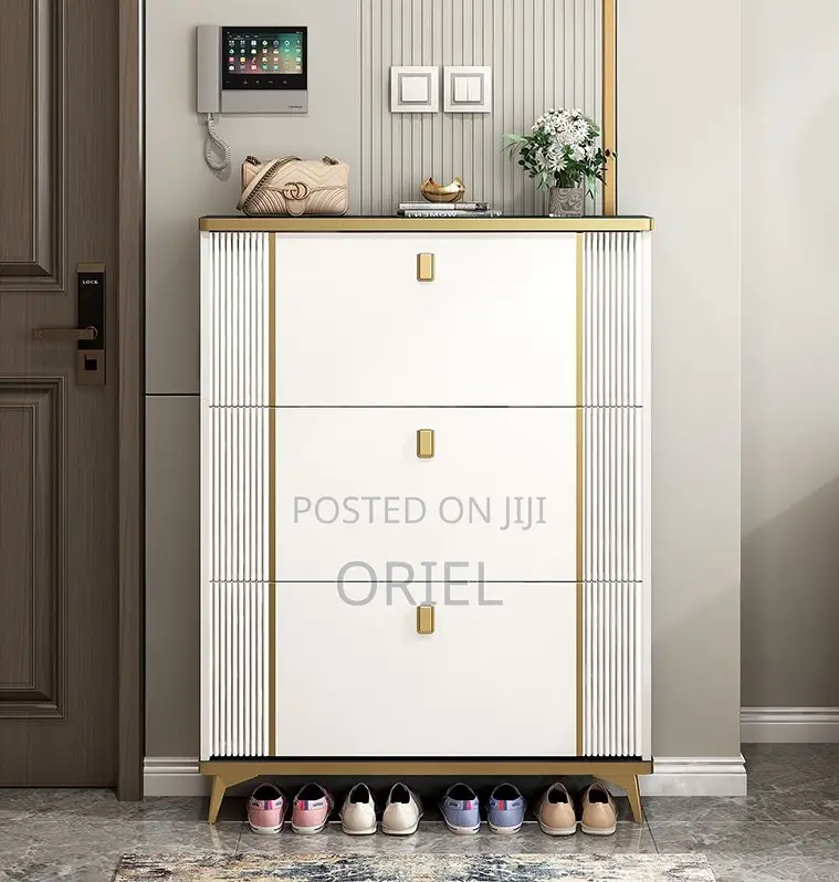 Shoes Cabinet; Tall Vertical Shoe Organizer Cabinet