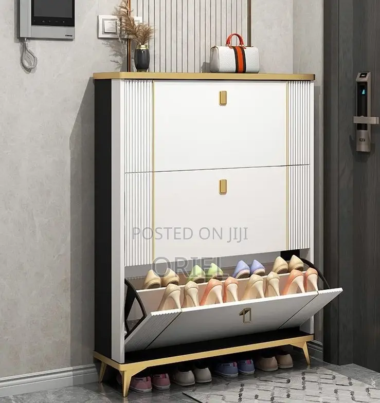 Shoes Cabinet; Tall Vertical Shoe Organizer Cabinet