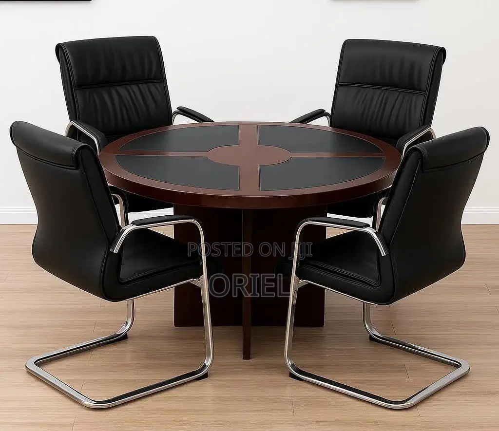 Boardroom Tables; Sleek Round Office Conference Table