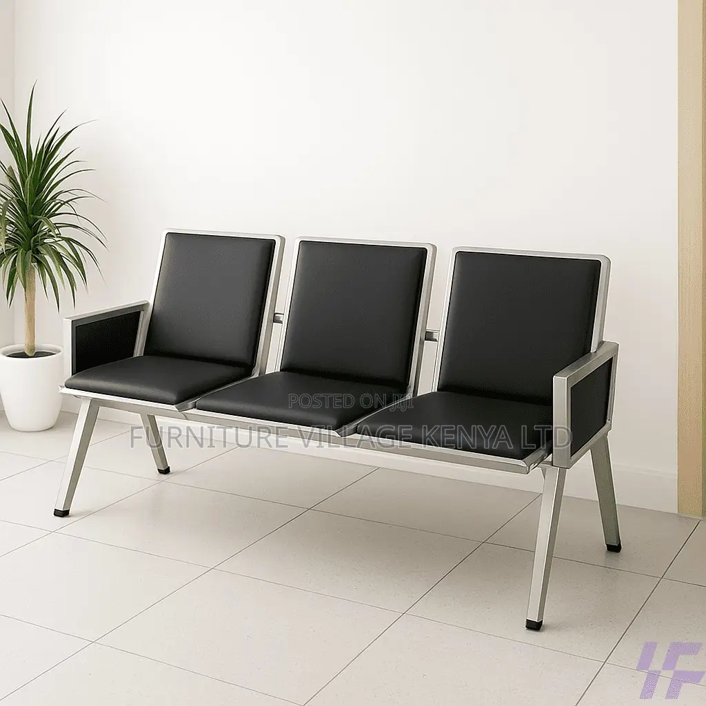 Waiting Bench; 3-link Heavy Duty Office Waiting Bench