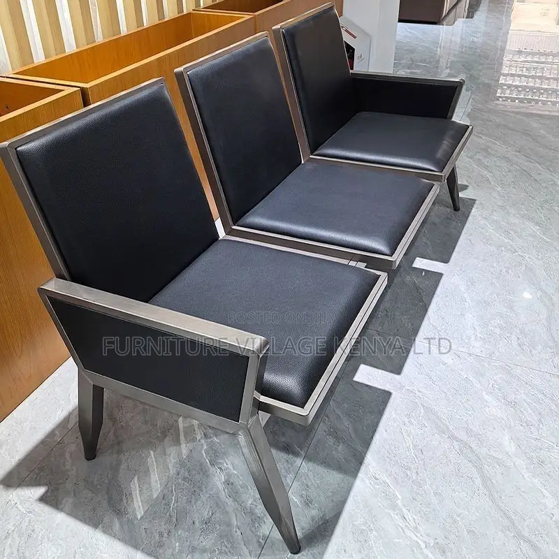 Waiting Bench; 3-link Heavy Duty Office Waiting Bench