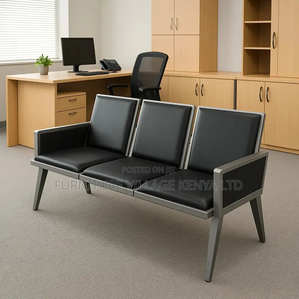 Waiting Bench; 3-link Heavy Duty Office Waiting Bench