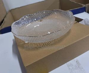 Glass Fruit Dish / Platter With Stand - main view