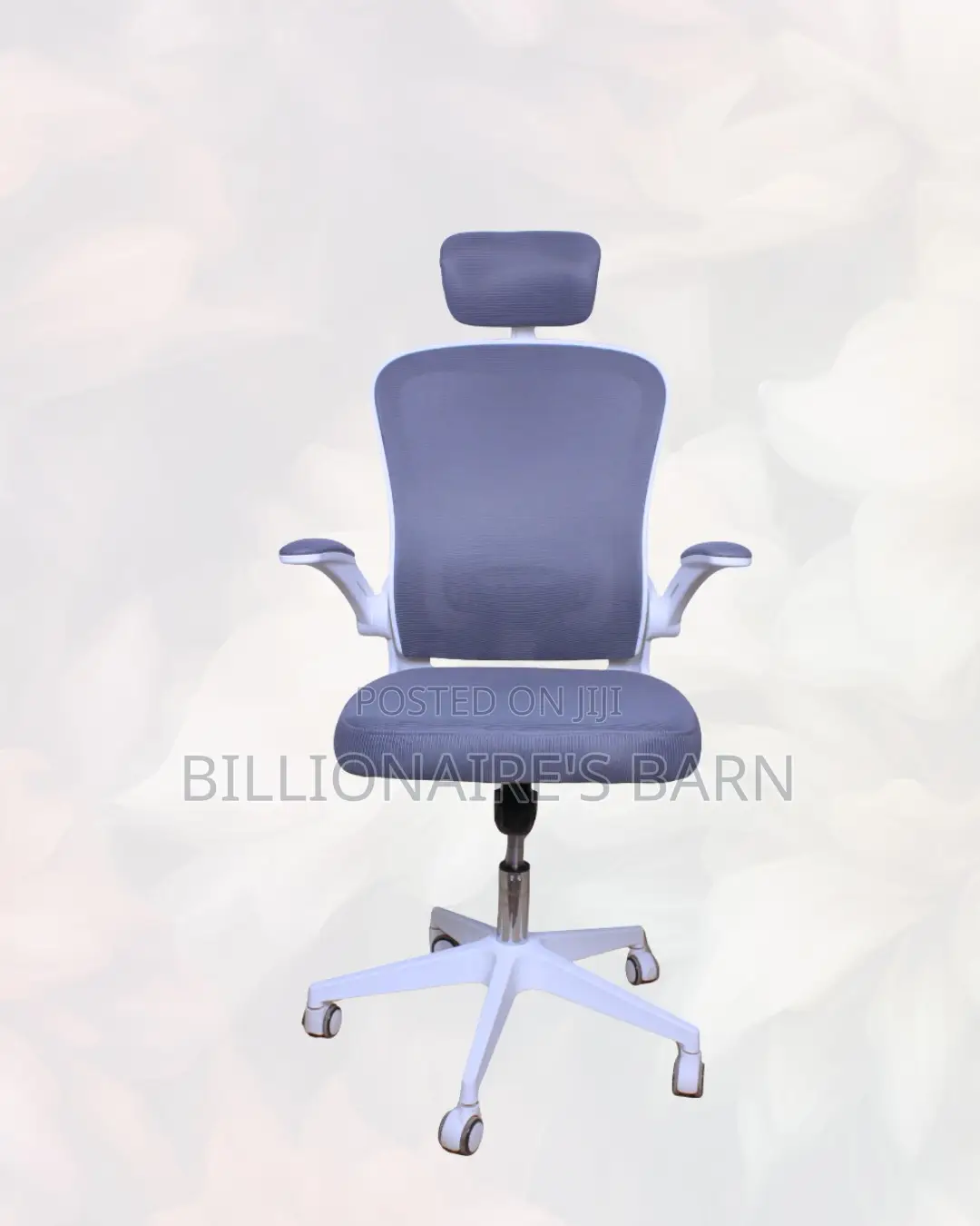 White Ergonomic Mesh Chair | Adjustability for Different Desk Heights