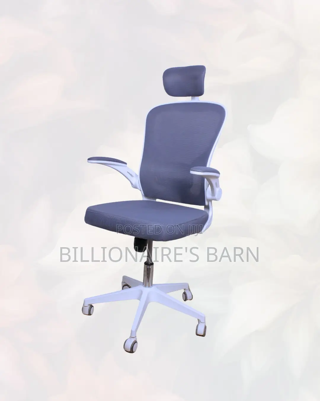 White Ergonomic Mesh Chair | Adjustability for Different Desk Heights