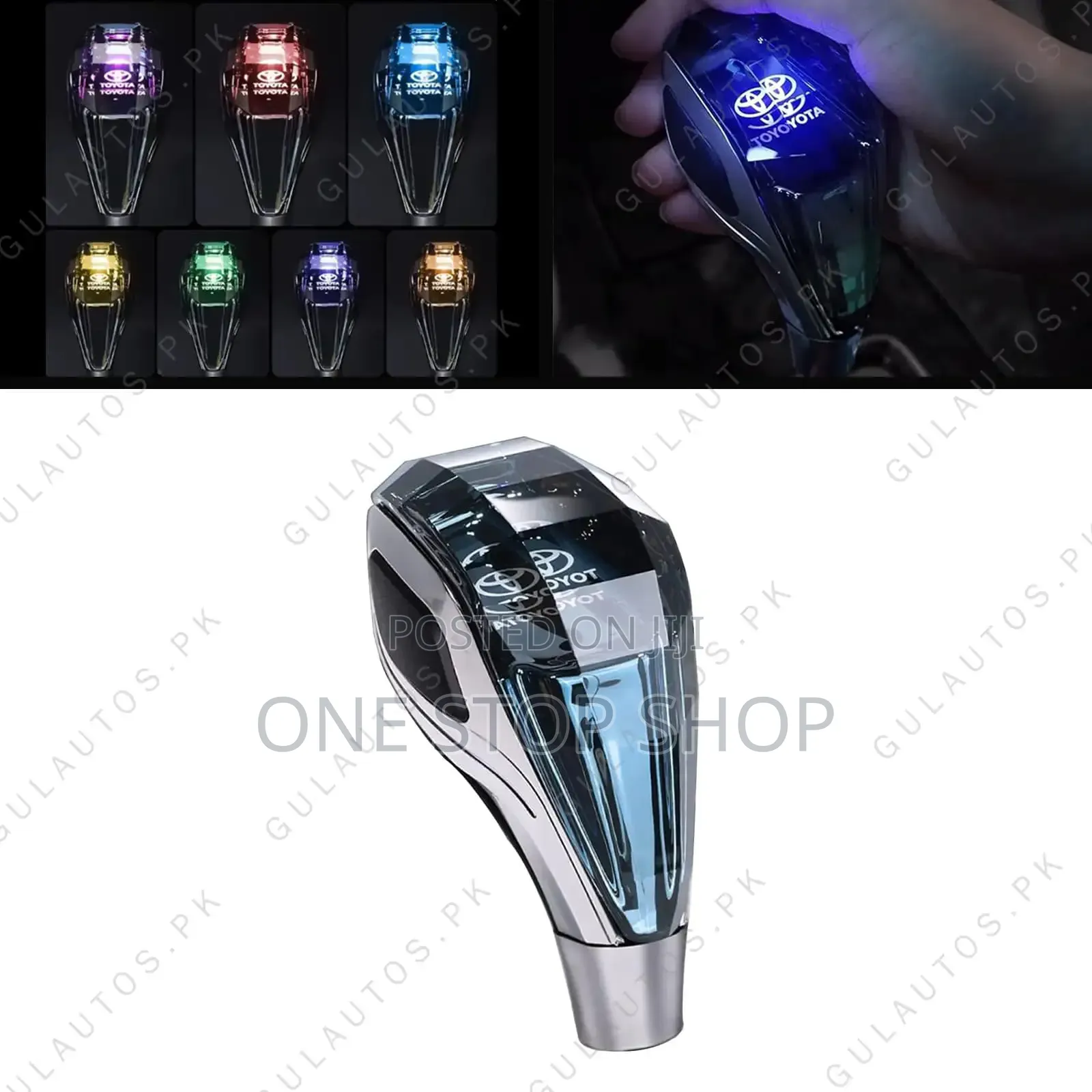 Touch Activated Ultra Led Illuminated Shift Knob With Toyota Logo LGHT