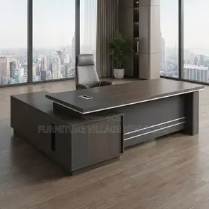 Office Desk; Modern L Shaped Executive Office Desk