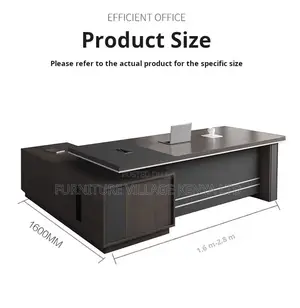 Office Desk; Modern L Shaped Executive Office Desk