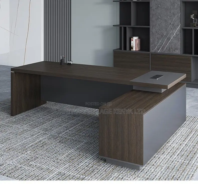 Office Desk; Modern L Shaped Executive Office Desk