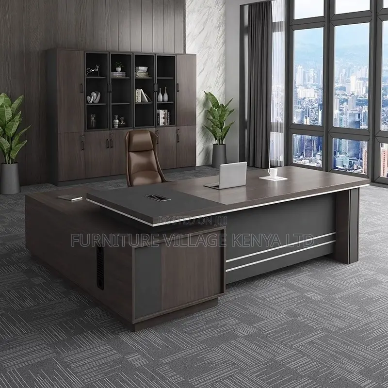Office Desk; Modern L Shaped Executive Office Desk