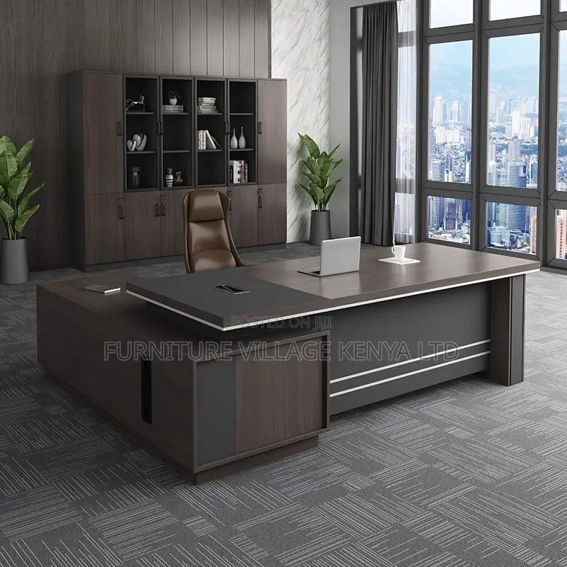 Office Desk; Modern L Shaped Executive Office Desk