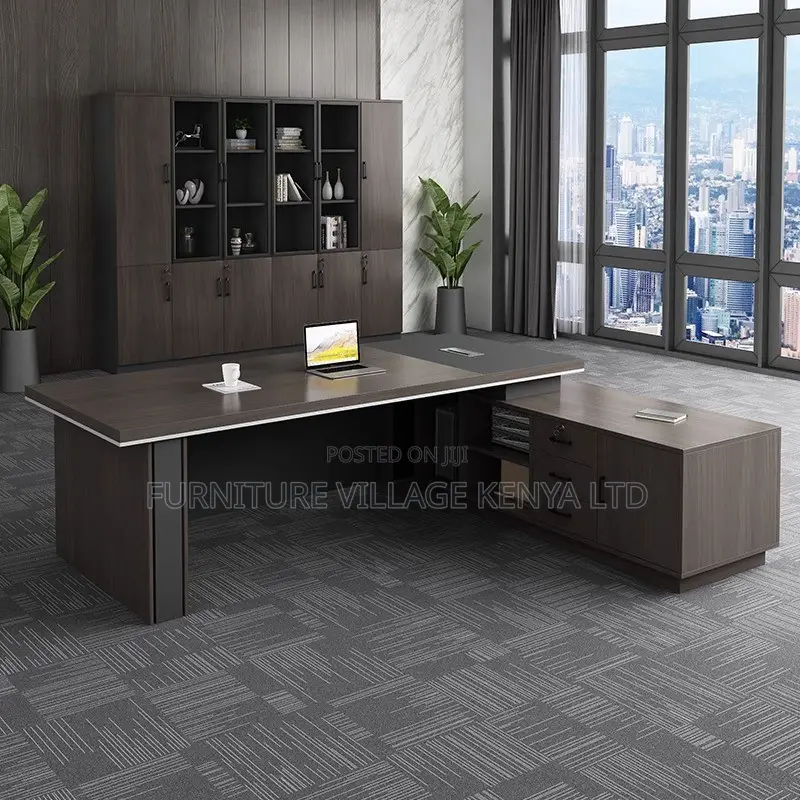 Office Desk; Modern L Shaped Executive Office Desk